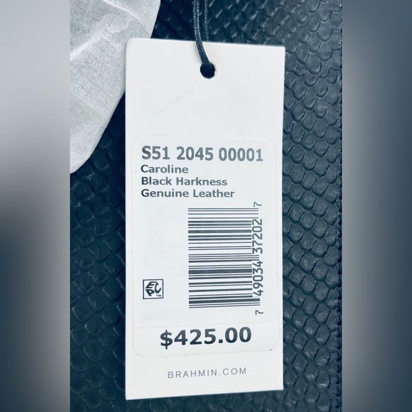 BRAHMIN Harkness Caroline Satchel Black - Picture 6 of 6